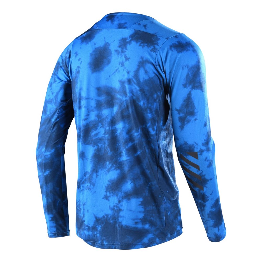 TLD Skyline LS Jersey Tie Dye Slate Blue