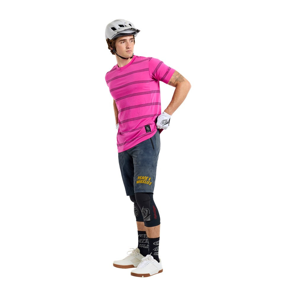 TLD 25.2 SKYLINE SS RIDE TEE WASHED OUT PARTY PINK