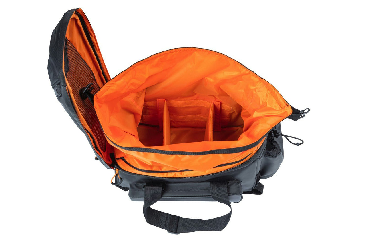 Basil Miles Tarpaulin Trunkbag XL Pro 9-36 Litres Black/Orange