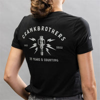 Thumbnail for Crankbrothers Womens Tee 25Th Anniversary Black