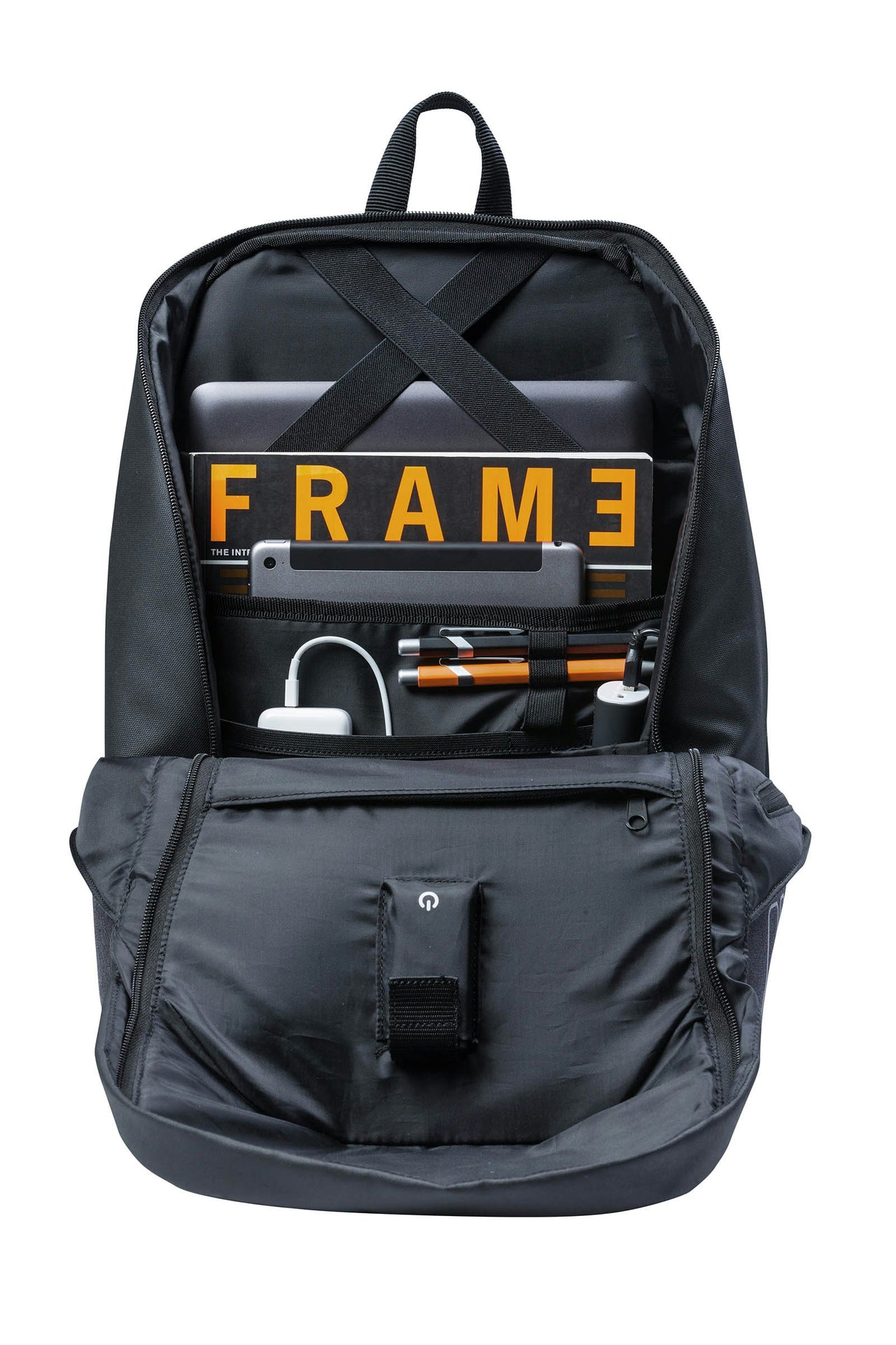 Basil B-Safe Nordlicht Bike Backpack Black