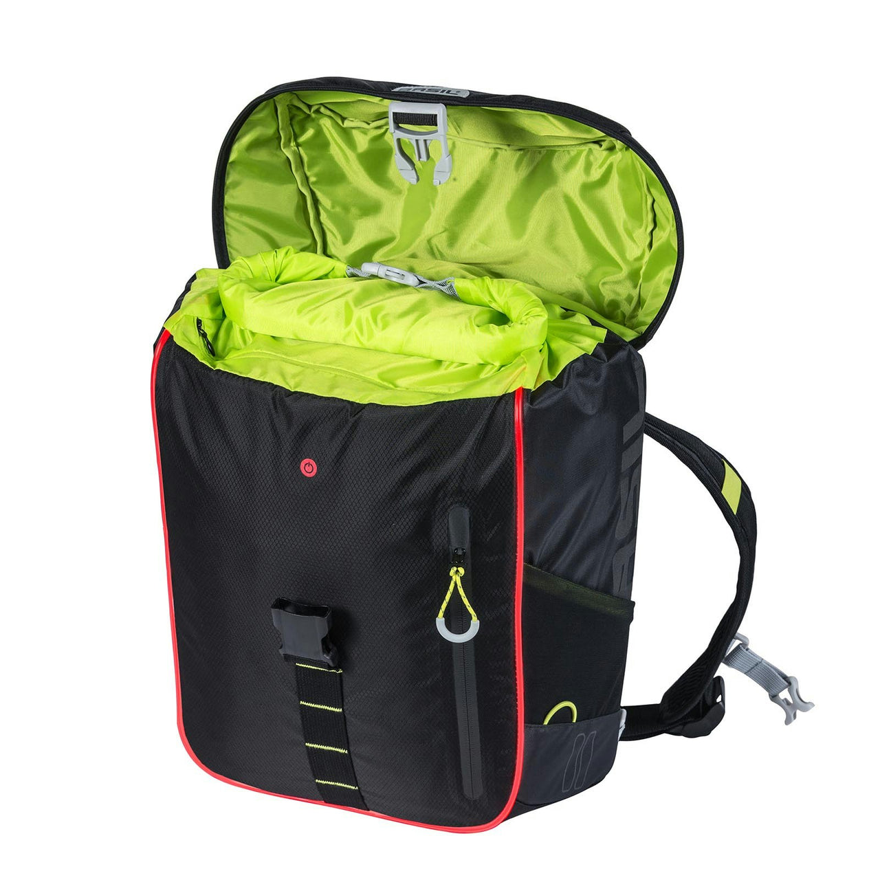 Basil Miles Daypack w/LED 17L Black Lime