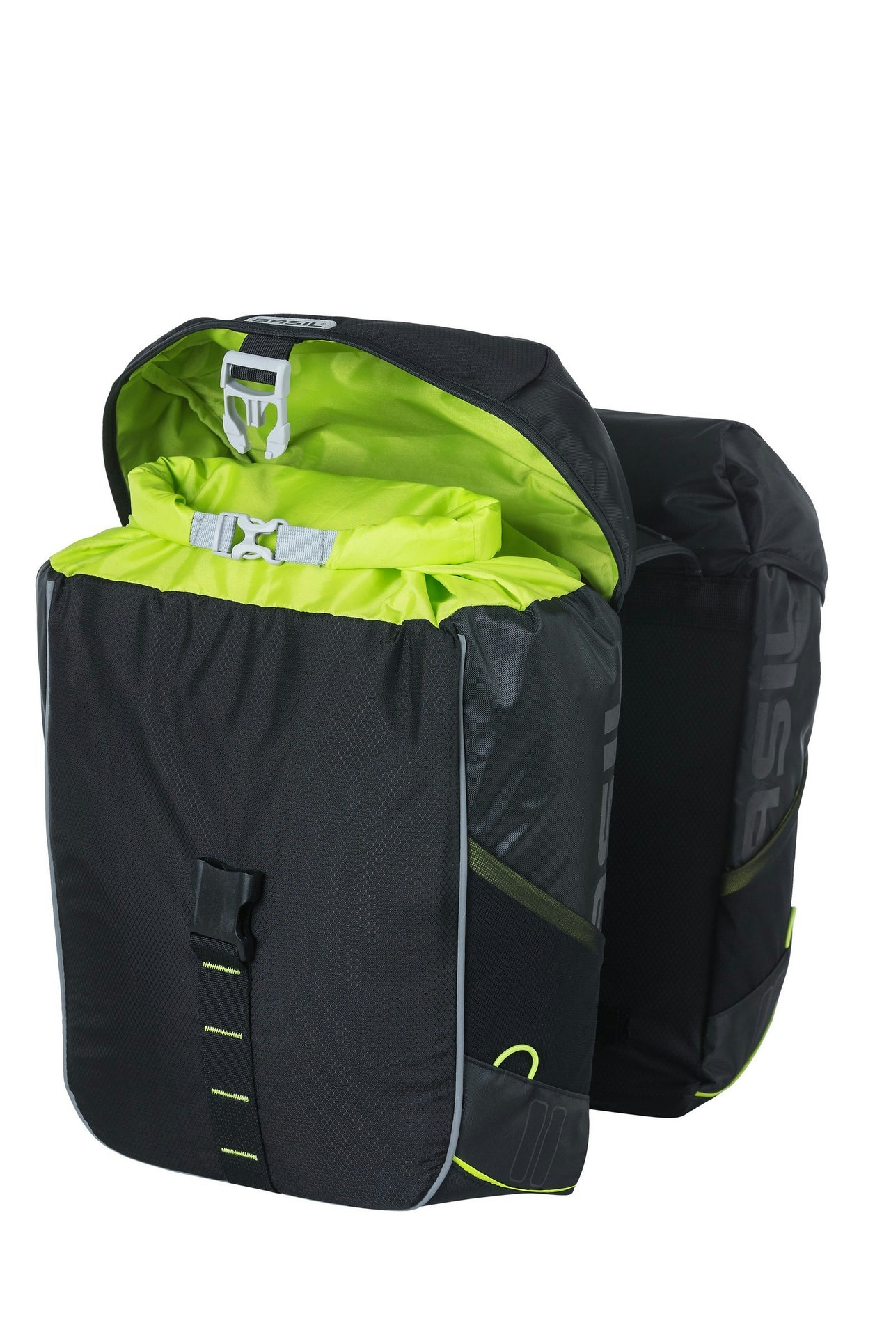 Basil Miles Double Bag 34L Black Lime