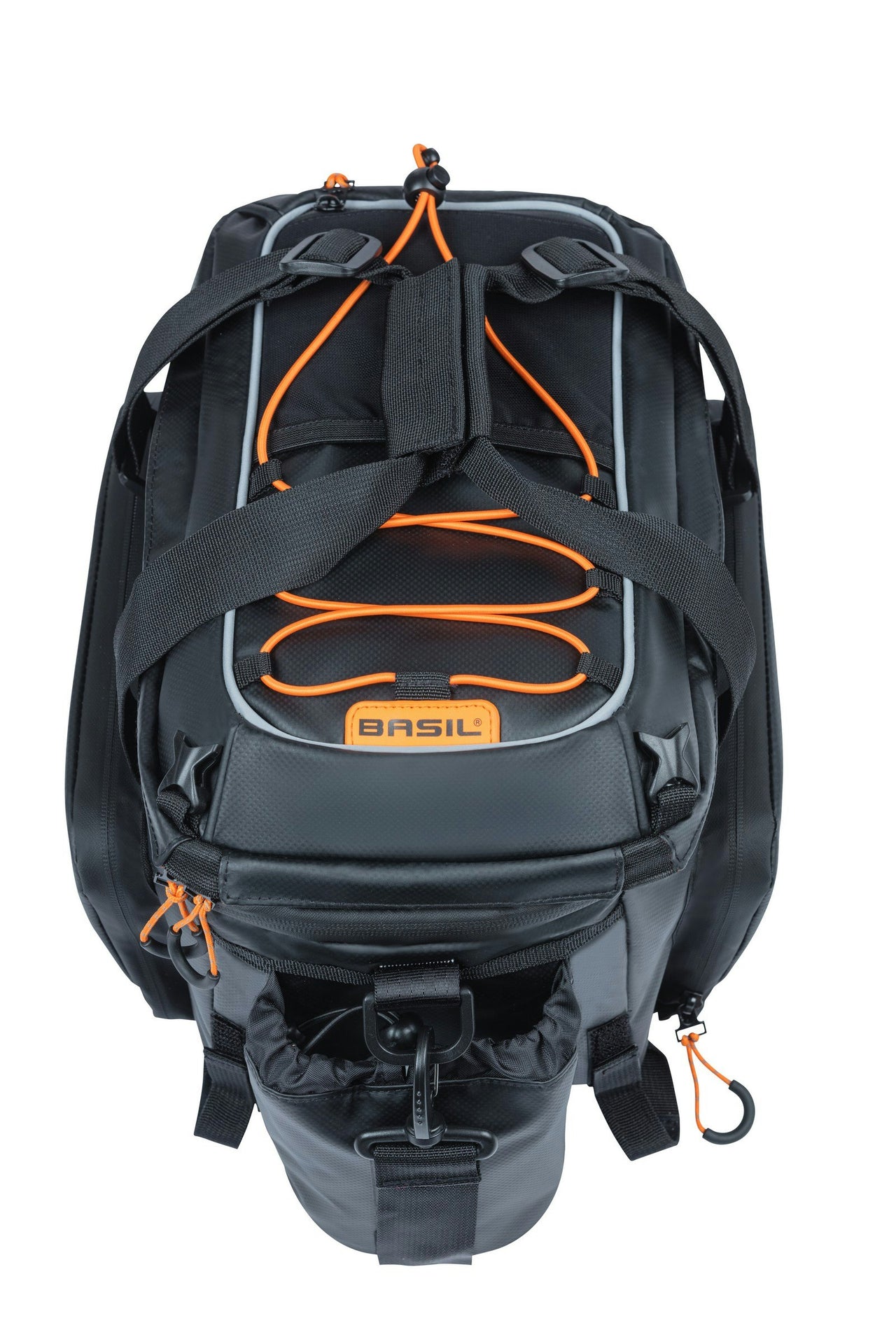 Basil Miles Tarpaulin Trunkbag XL Pro 9-36 Litres Black/Orange