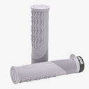 SDG - Grip Thrice Open Core Lock On - Grey W/ Black Alloy Lock Ring – view 1