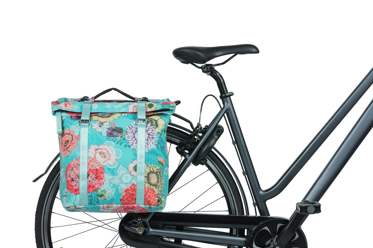 Basil Bloom Field Double Pannier Bag MIK 28-35L Blue