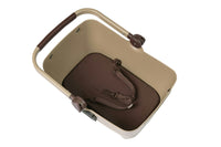 Thumbnail for Basil Buddy Pet Front Bike Basket KF Biscotti Brown 32L