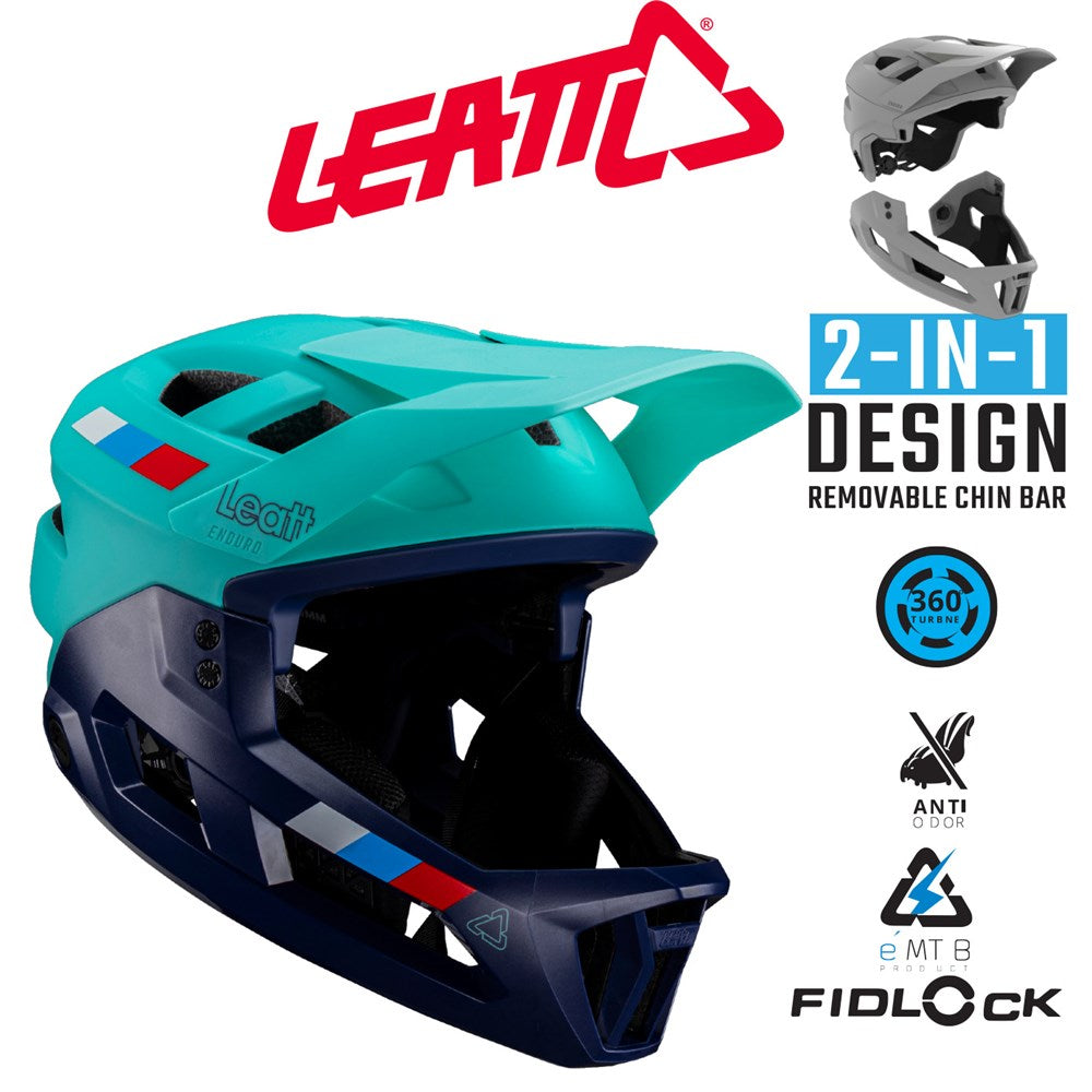 Leatt Helmet MTB Enduro 2.0 V24 Aqua Jr 50-54cm