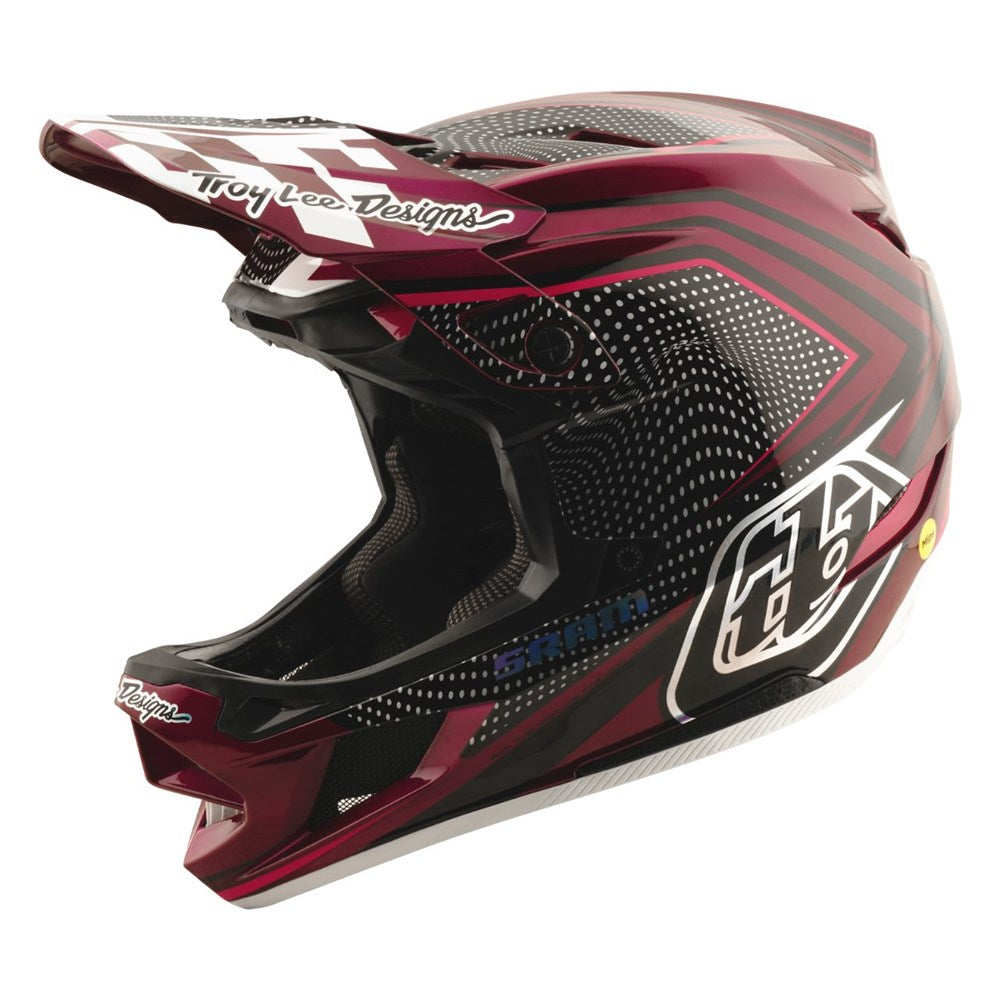 TLD 25.2 D4 CARBON HELMET MIPS LE SRAM RADIOSCAPE BLK / BERRY