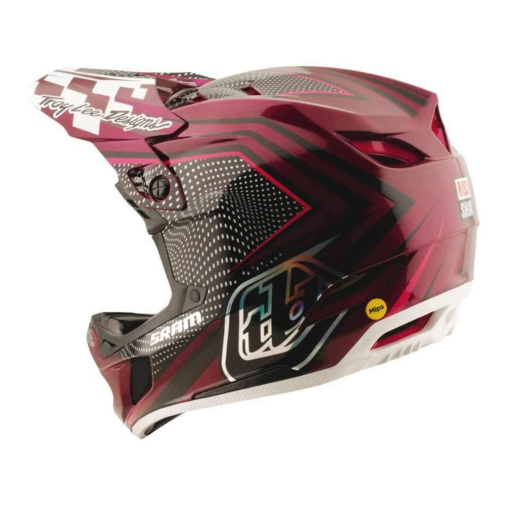 TLD 25.2 D4 CARBON HELMET MIPS LE SRAM RADIOSCAPE BLK / BERRY