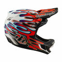 TROY LEE DESIGNS - 26.1 D4 Composite Helmet - MIPS Overspray White / Red