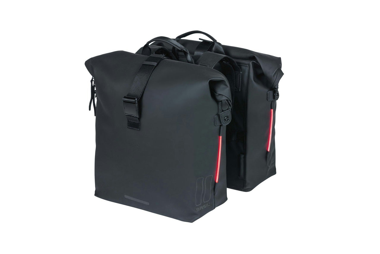 Basil SoHo Double Bag Nordlicht Night Black 41L