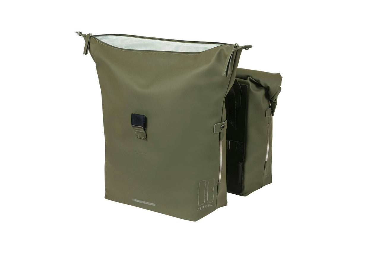 Basil SoHo Double Bag Nordlicht Moss Green 41L