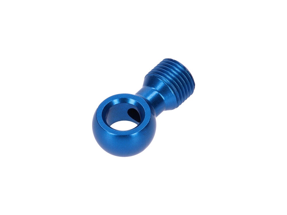 Hope 90 Degree Connector (Suit 5mm & S.S Hose) Blue