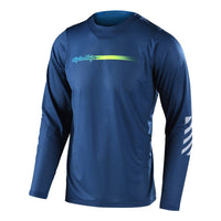 Thumbnail for TLD SKYLINE AIR LS JERSEY CHANNEL DARK SLATE BLUE