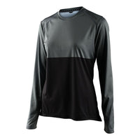 Thumbnail for TLD 23 Womens Lilium LS Jersey Block Green / Black