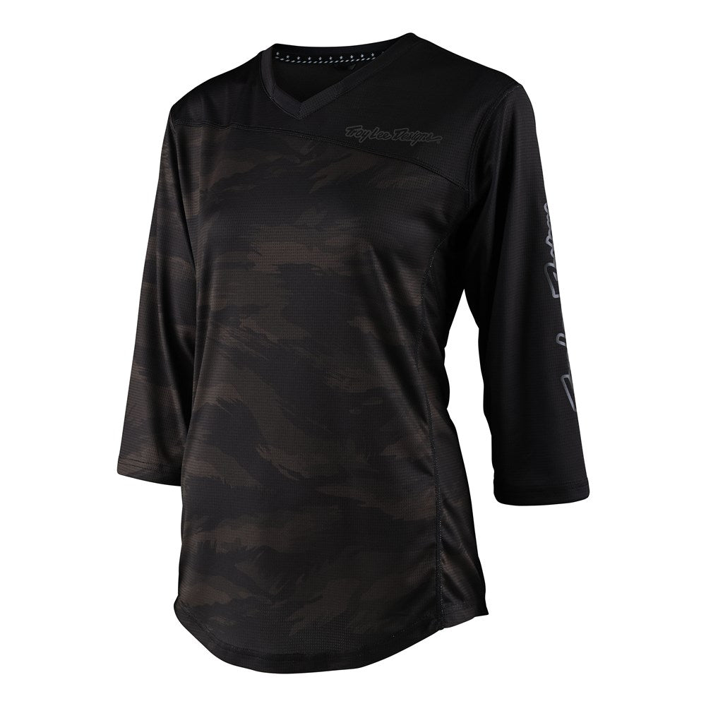 TLD 23 Womens Mischief 3/4 Jersey Brushed Camo Army Womens Medium