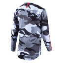 TLD 24.1 Flowline LS Youth Jersey Spray Camo White