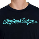 TROY LEE DESIGNS - 26.1 Skyline Ride SS Tee - Signature Black / Real Teal