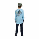 TROY LEE DESIGNS - 26.1 YTH Ruckus Ride LS - Tee Carbs Dawn Blue