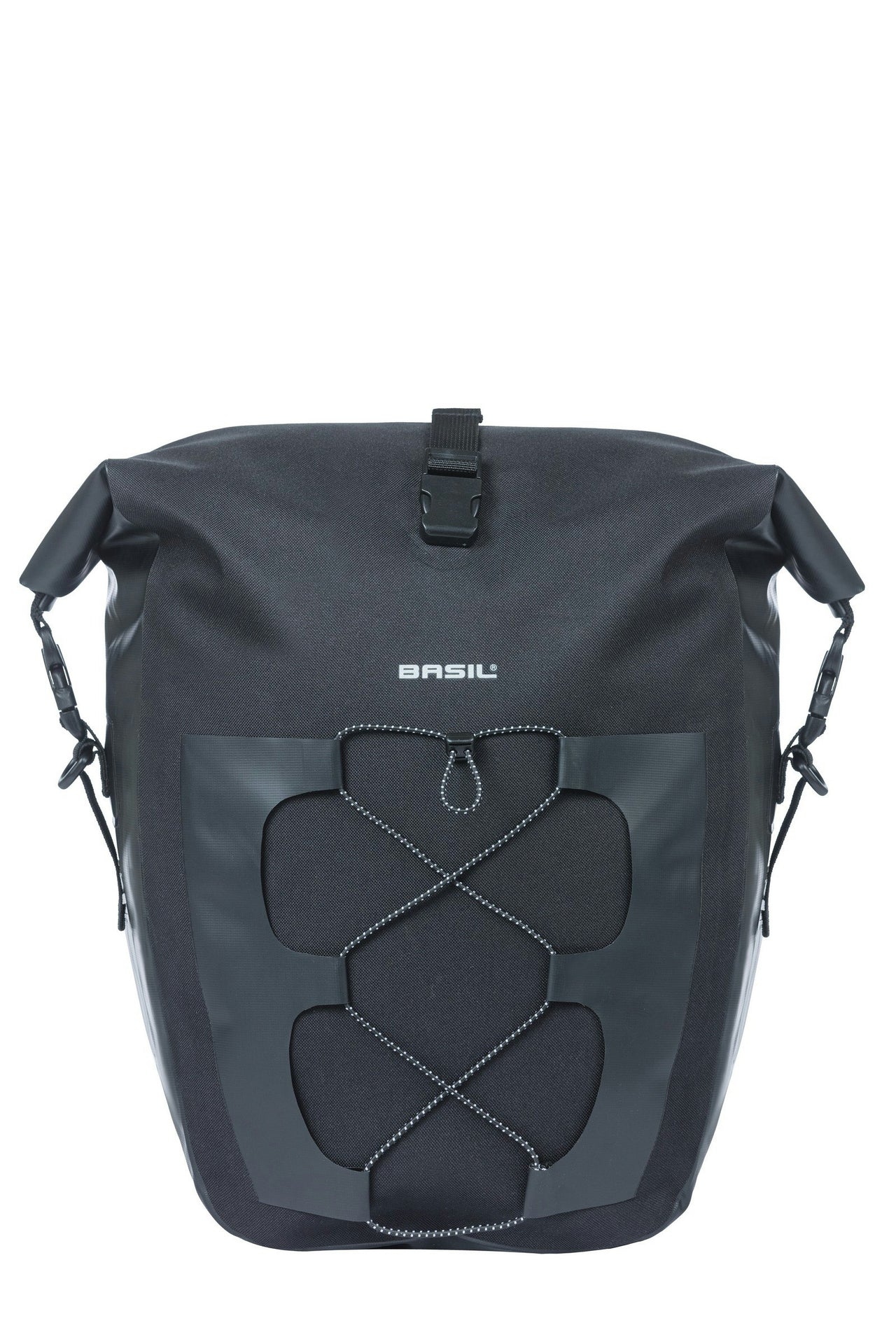 Basil Navigator Waterproof L Single Pannier Bag 25-31 Litres Black