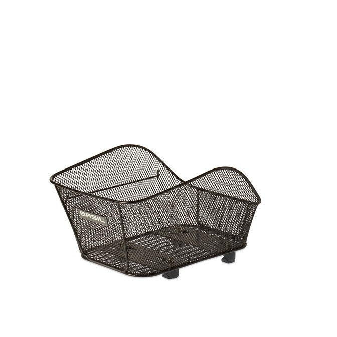 Basil Icon Small Rear Basket Black