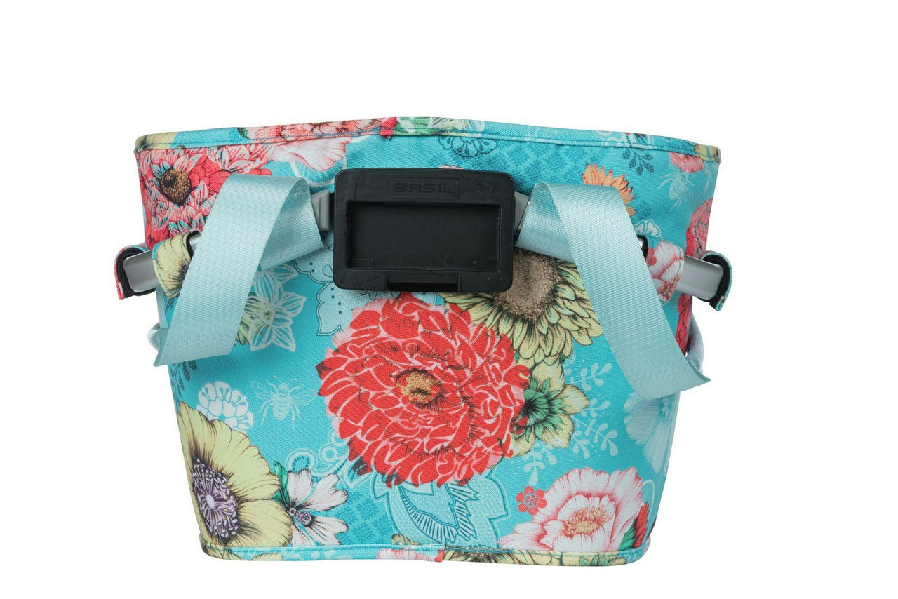 Basil Bloom Field Carry All Front Basket KF Blue