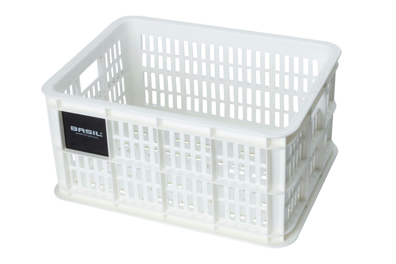 Basil Bicycle Crate Small 17.5 Litres Bright White