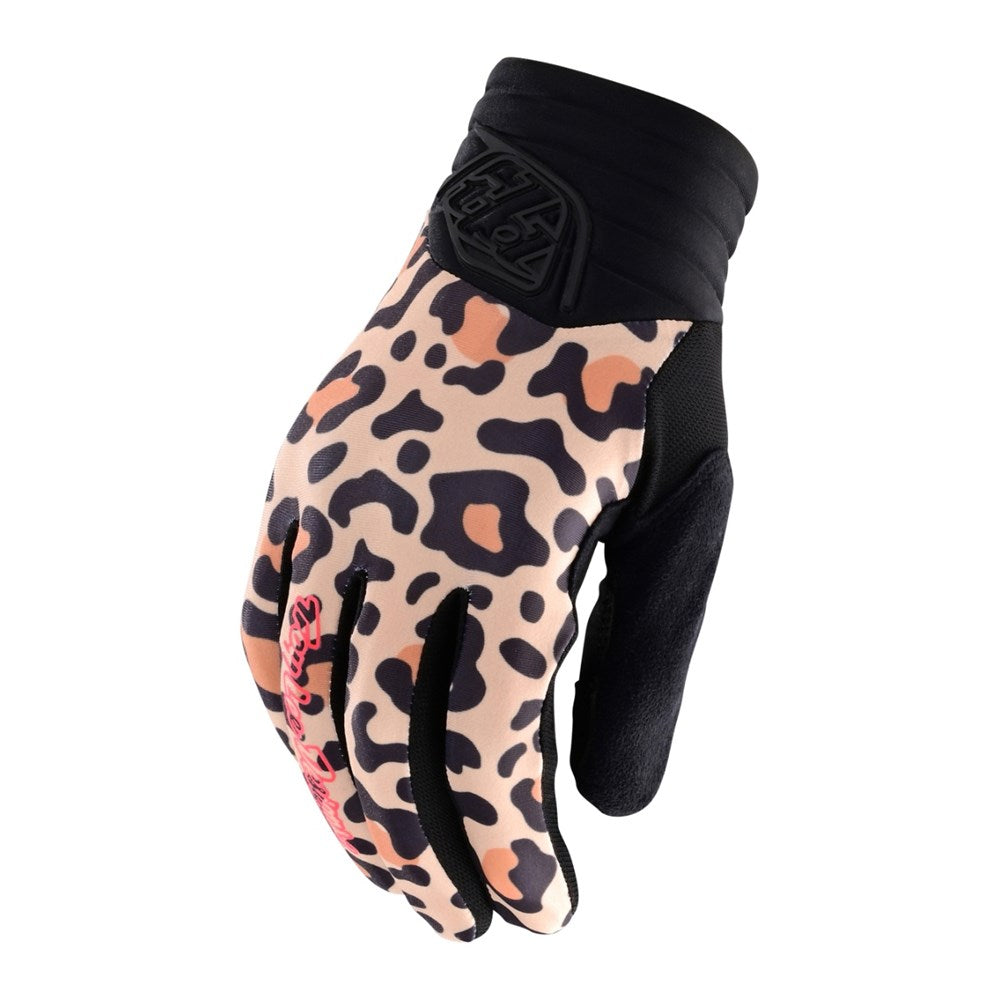 TLD 23 Womens Luxe Glove Leopard Bronze