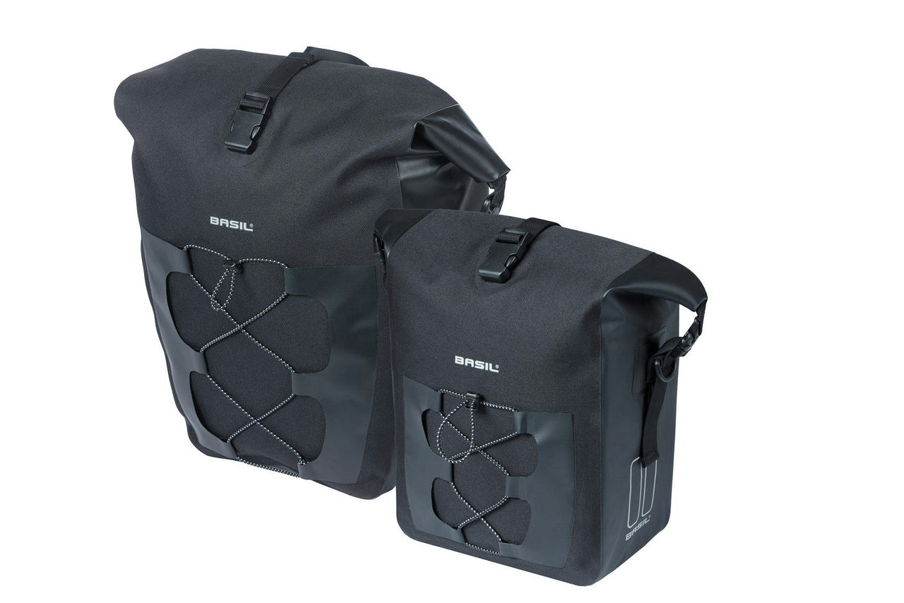 Basil Navigator Waterproof L Single Pannier Bag 25-31 Litres Black