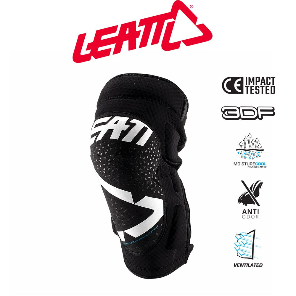 Leatt Knee Guard 3DF 5.0 Zip White/Black