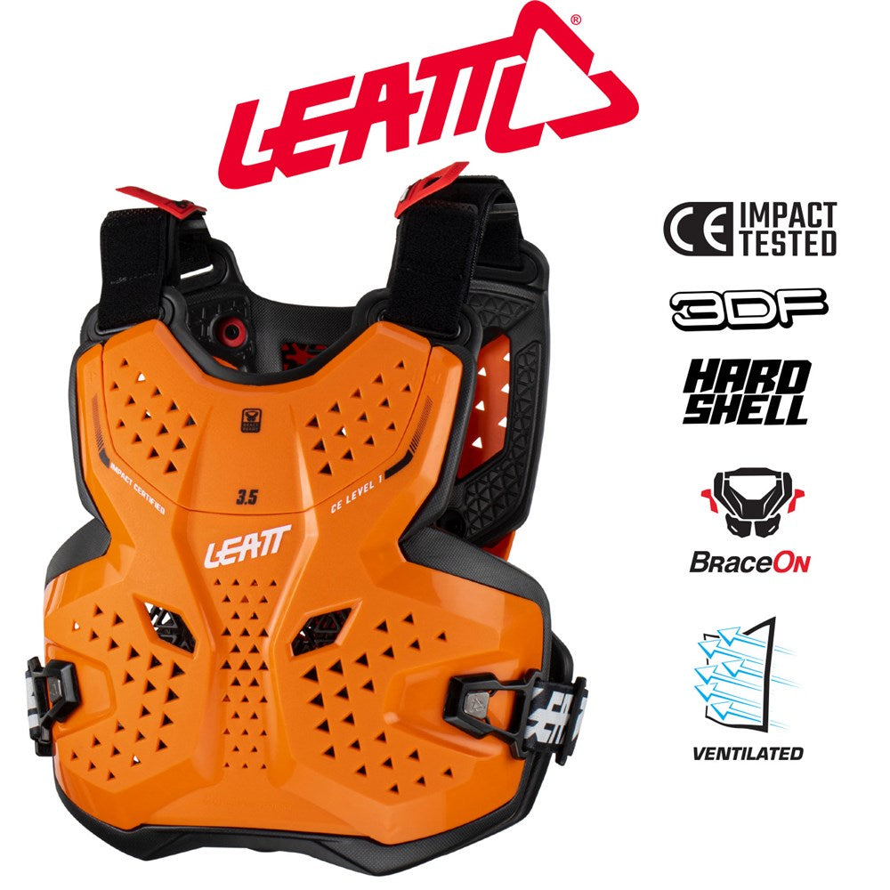 Leatt Chest Protector 3.5 Jr Orange/Blk L/XL