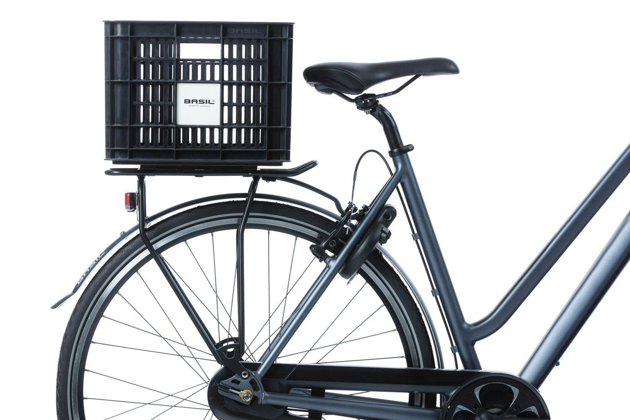 Basil Bicycle Crate MIK Medium 29.5L Black