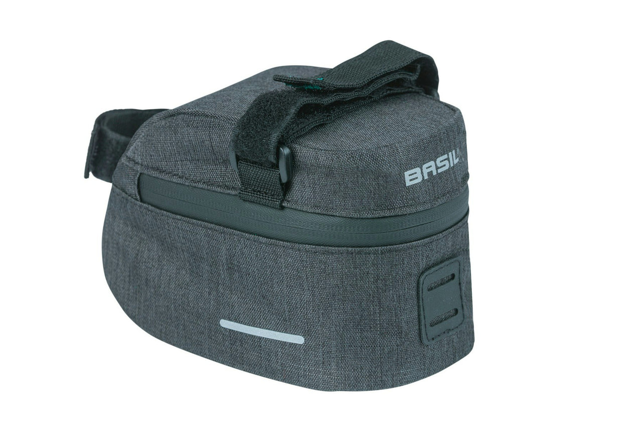 Basil Discovery 365D Saddle Bag Medium 1L Black Melee