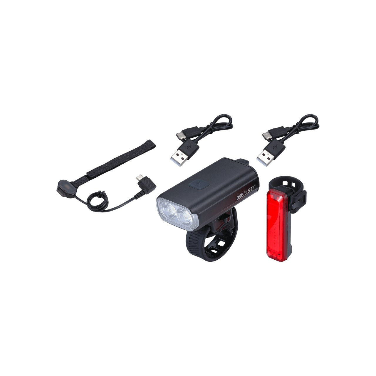 BBB Cycling StrikeDuo 1200 Combo Light Set