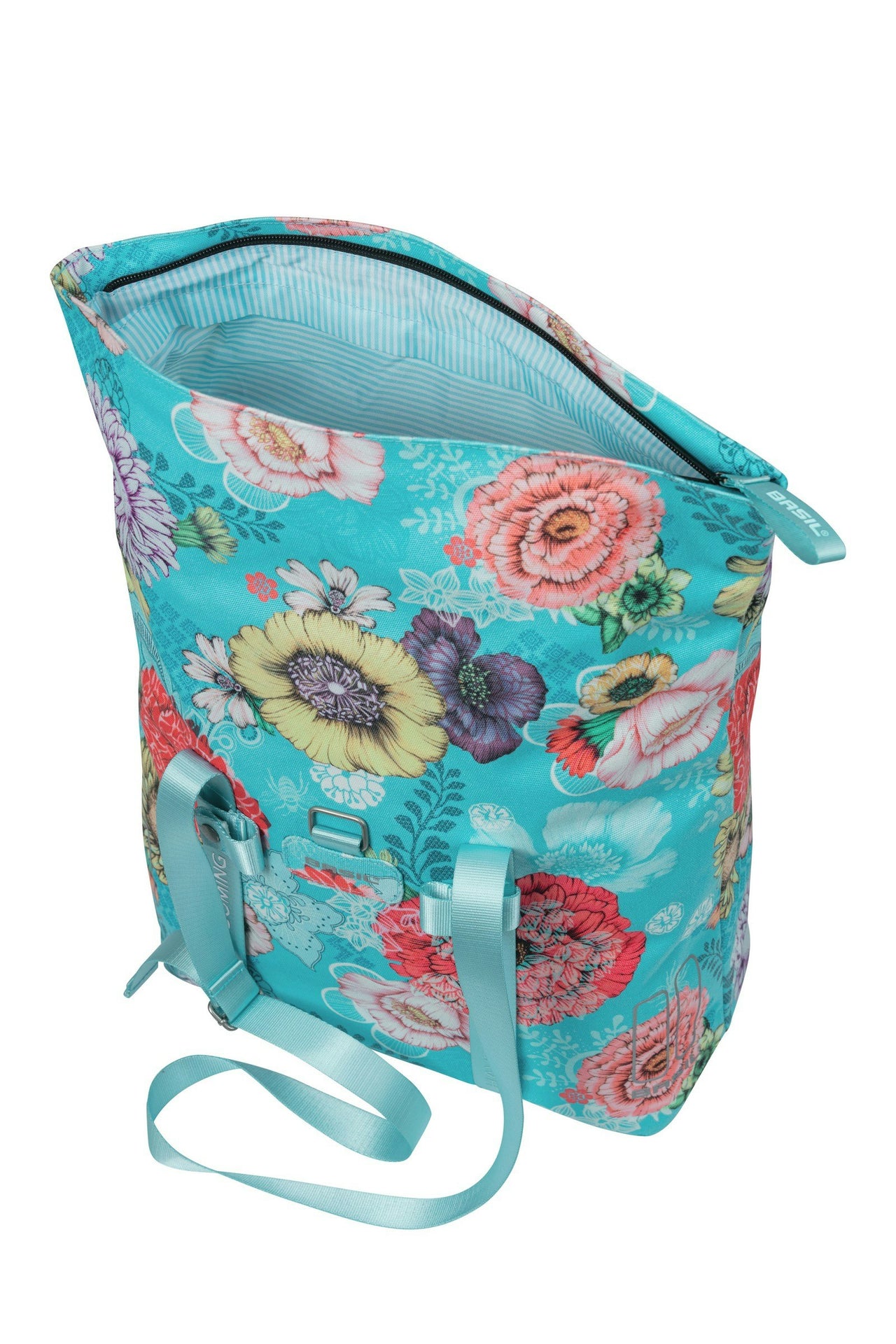 Basil Bloom Field Bicycle Shopper Bag 15-20L Blue