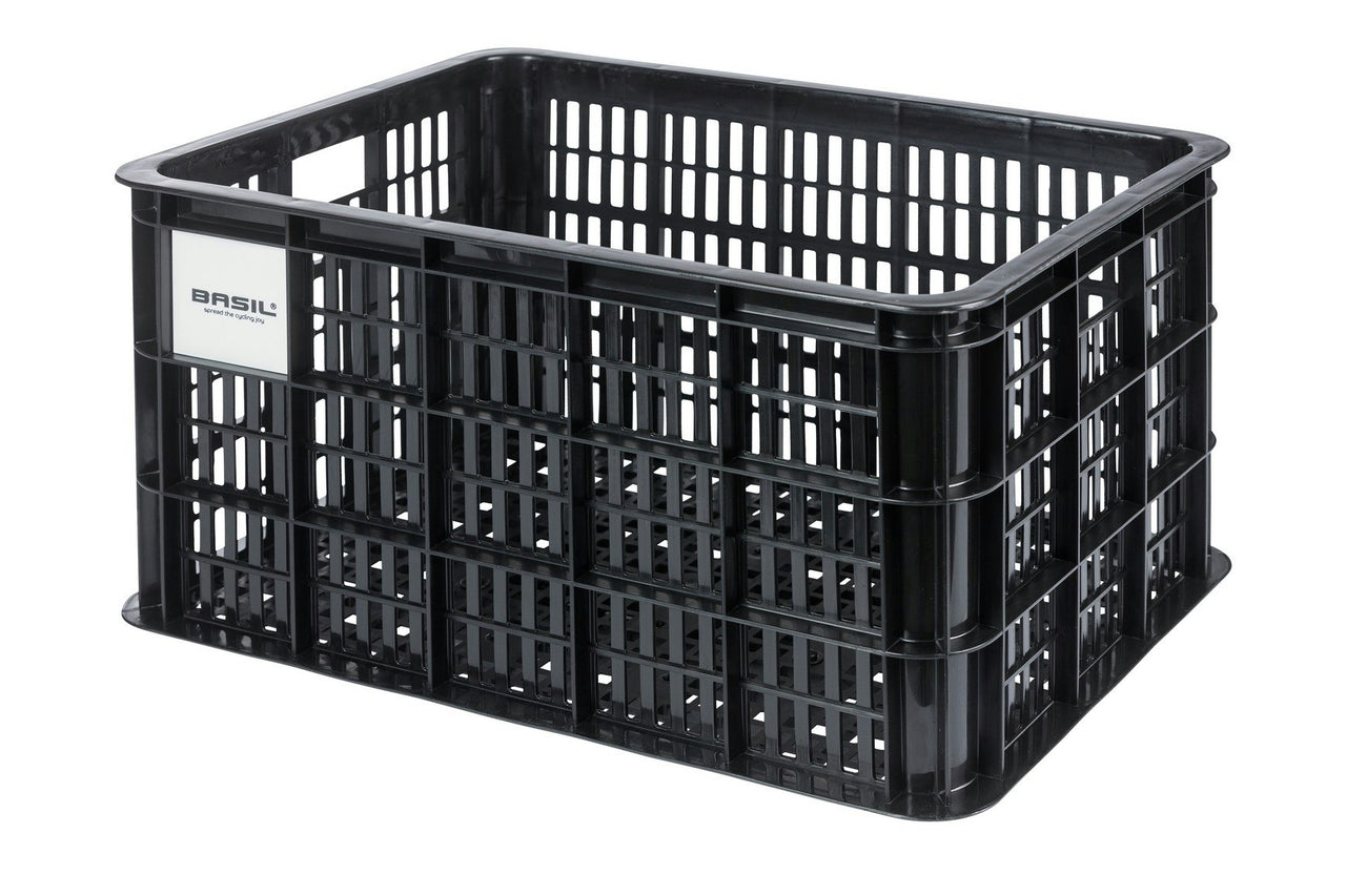 Basil Bicycle Crate MIK Large 40L Black