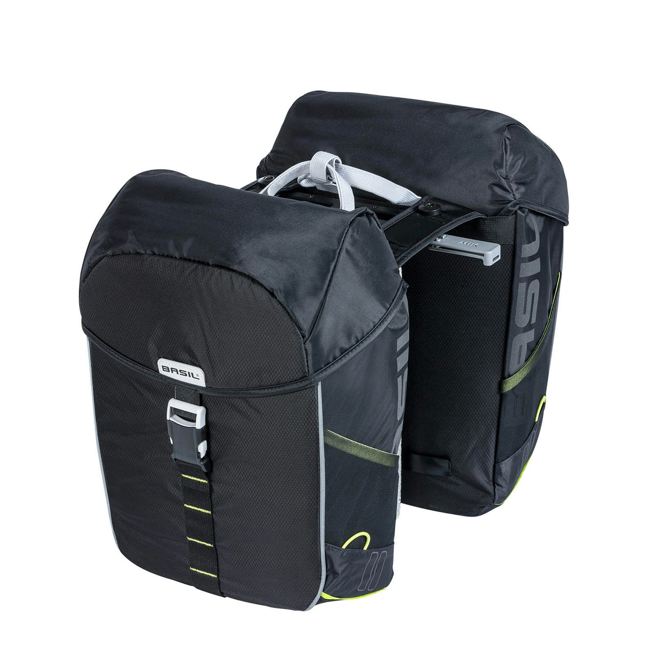 Basil Miles Double Bag MIK 34L Black Lime