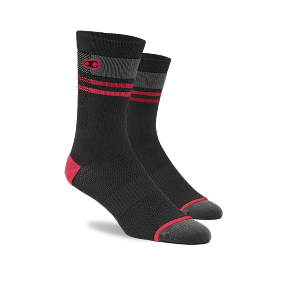 Crankbrothers Sock Icon MTB Sock Black / Red / Gr Lge / Xlg