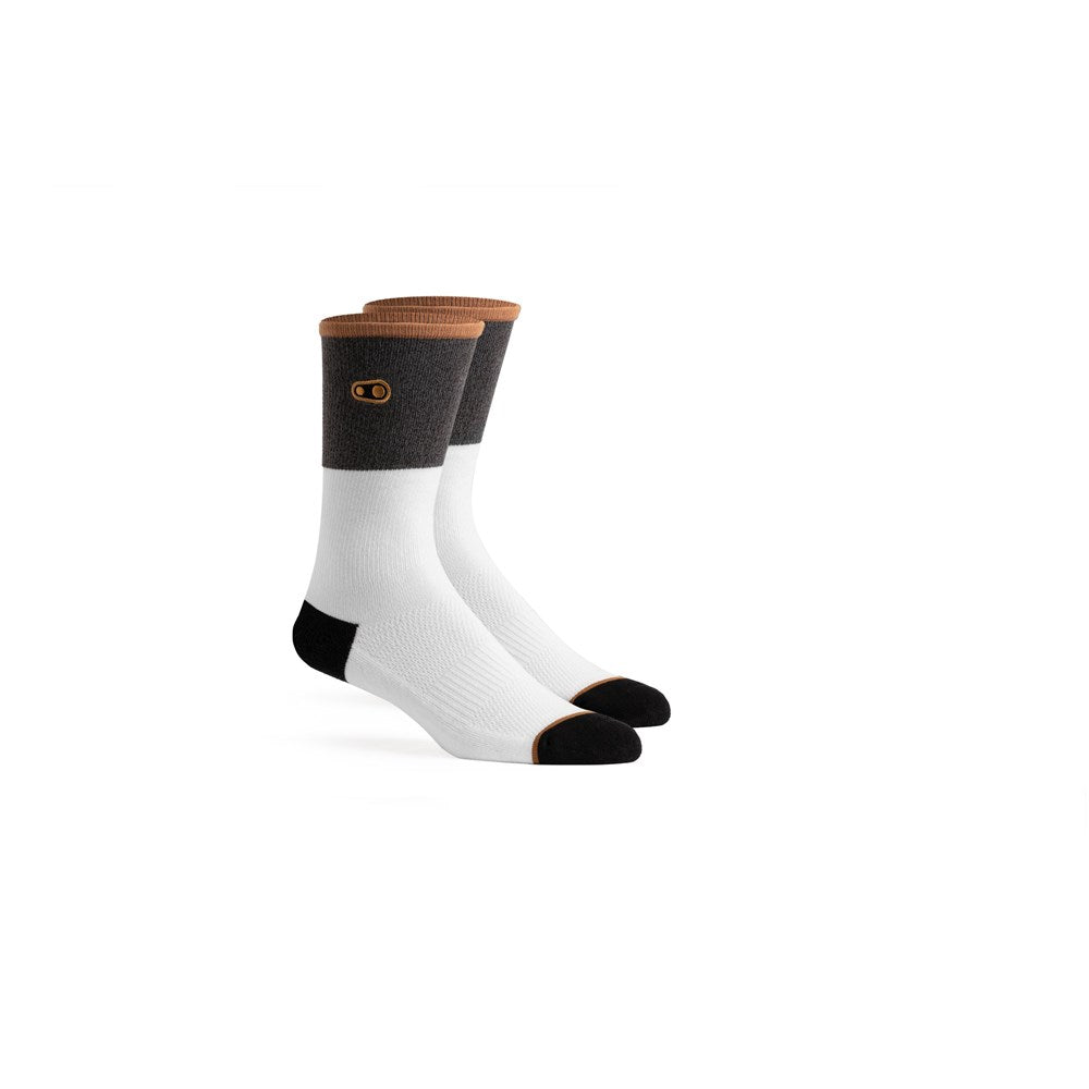 Crankbrothers Sock Icon MTB Casual White / Grey Lge / Xlg