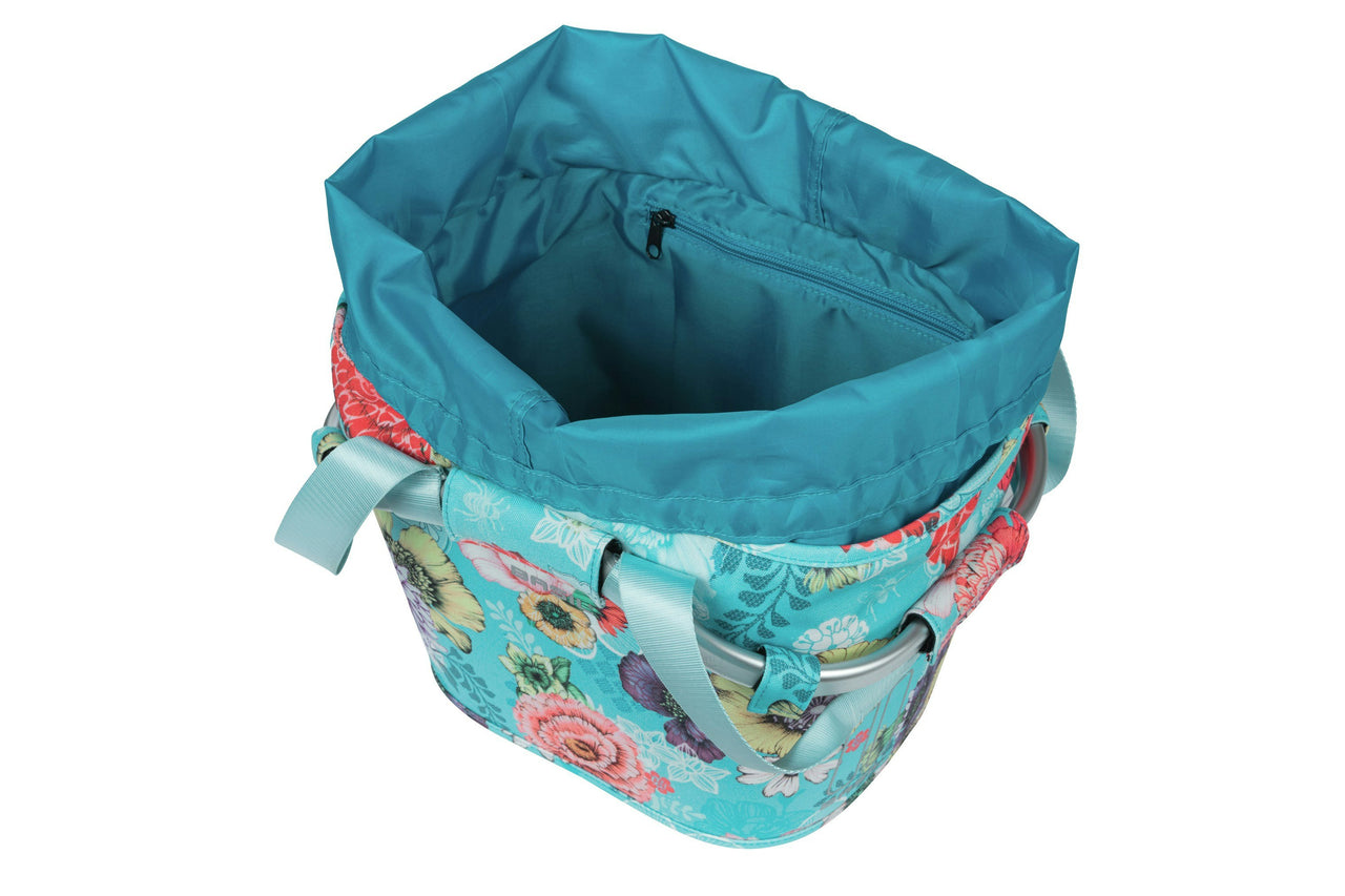 Basil Bloom Field Carry All Front Basket KF Blue