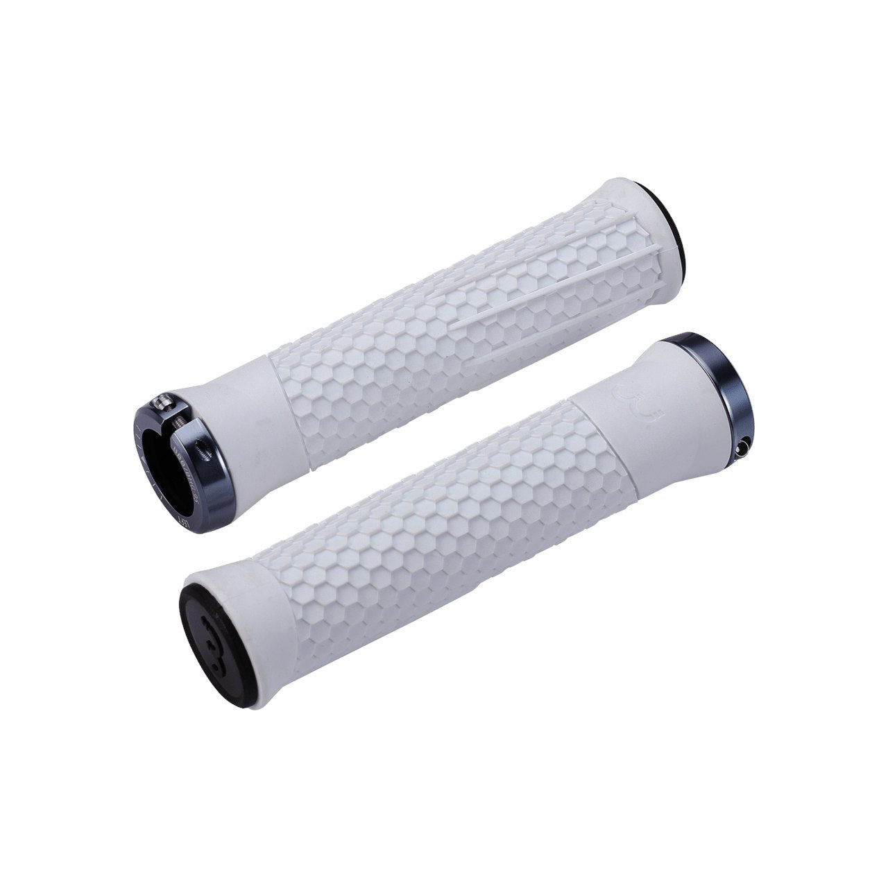 BBB Cycling Python Grips 142mm White/Lockring Dark Grey