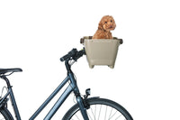 Thumbnail for Basil Buddy Pet Front Bike Basket KF Biscotti Brown 32L