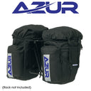 AZUR - Commuter Rear Pannier Bag Pair - 48L Black