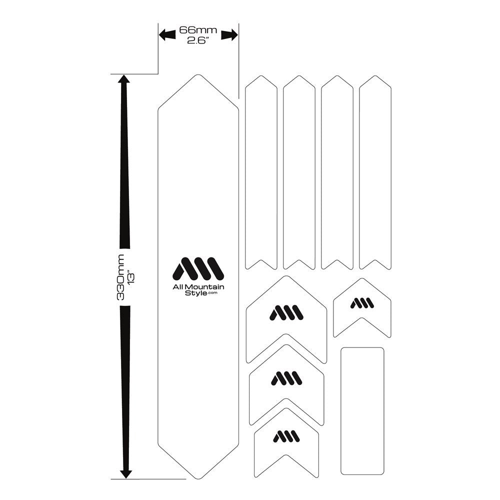 All Mountain Style AMS XL Extra Frame Protection Wrap Clear / Ape