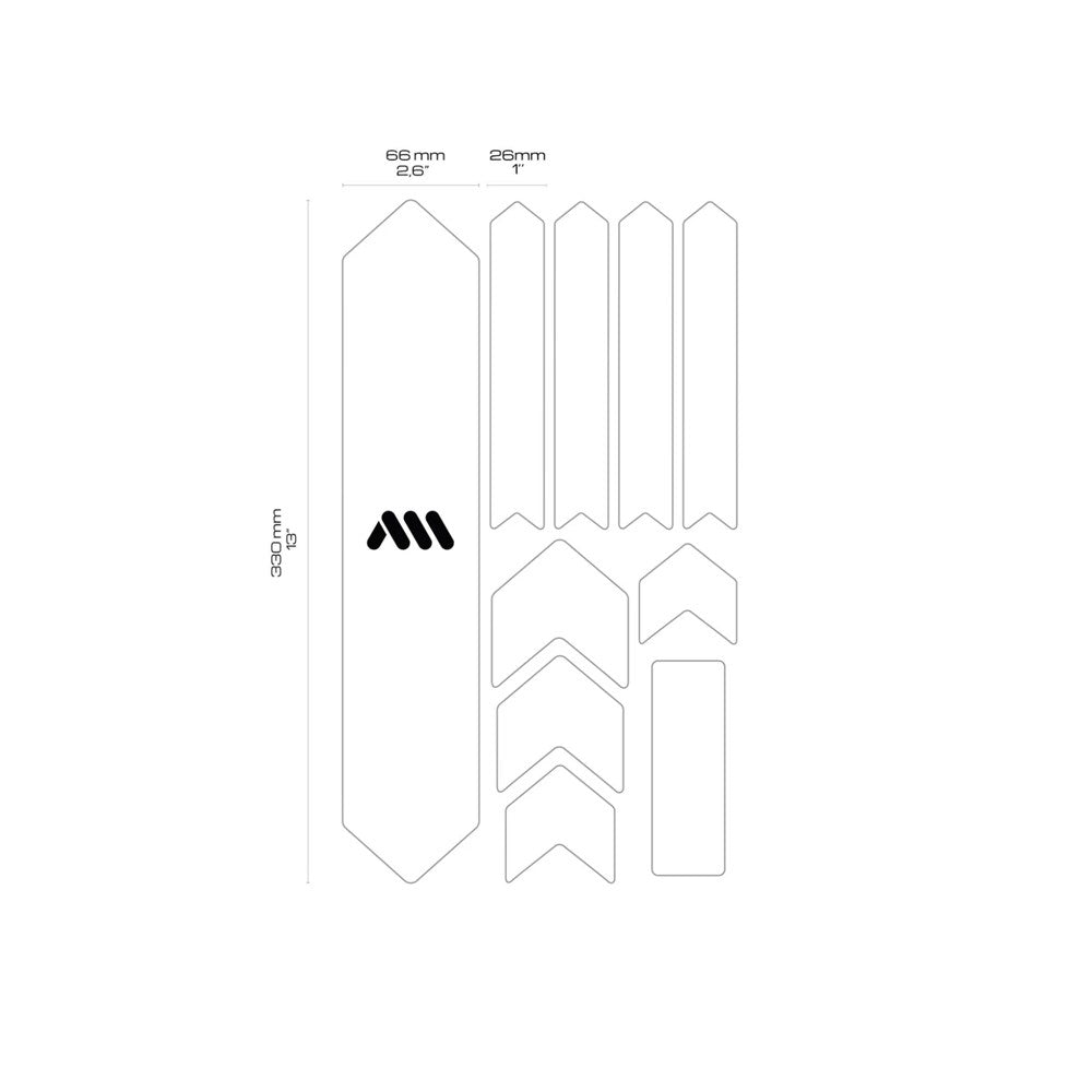 All Mountain Style AMS XL Extra Frame Protection Wrap White / Camo