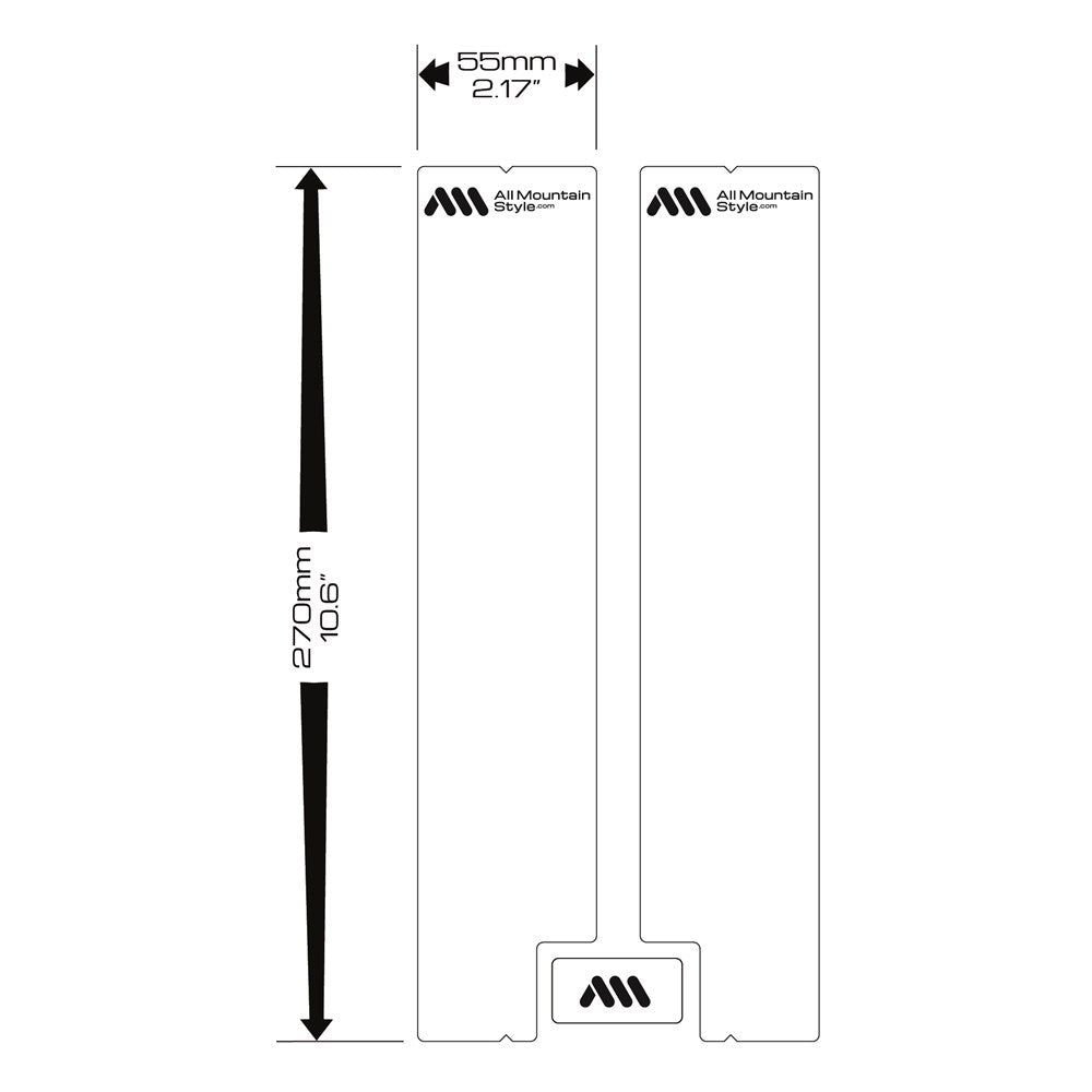 All Mountain Style AMS Fork Guard Clear / Silver