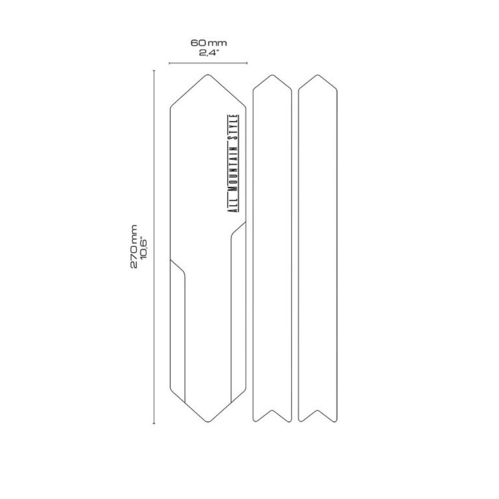 All Mountain Style AMS Chain Guard Black / Silver