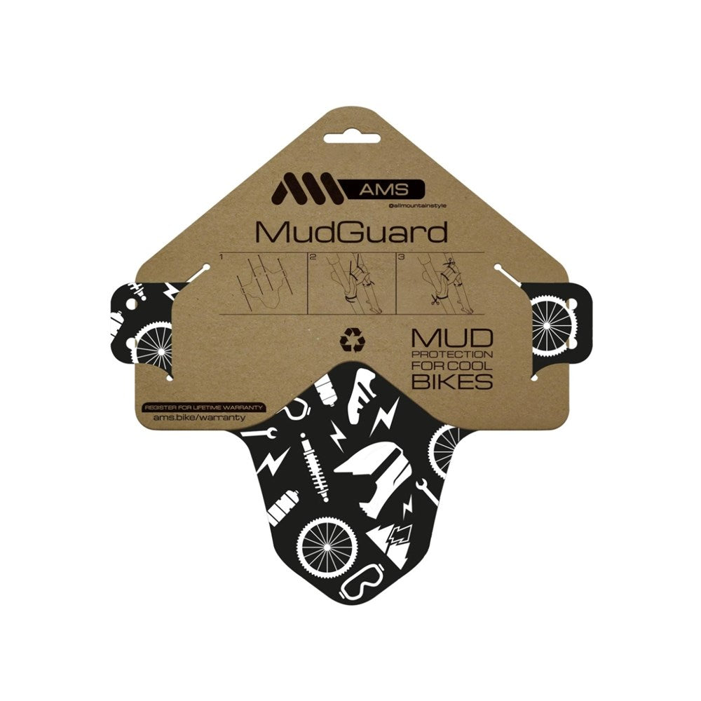 All Mountain Style AMS Mud Guard Joy Ride / White