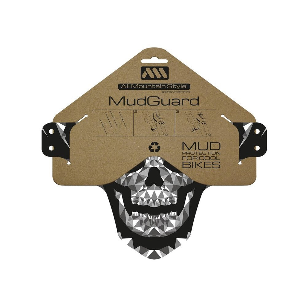 All Mountain Style AMS Mud Guard Grey  Skull